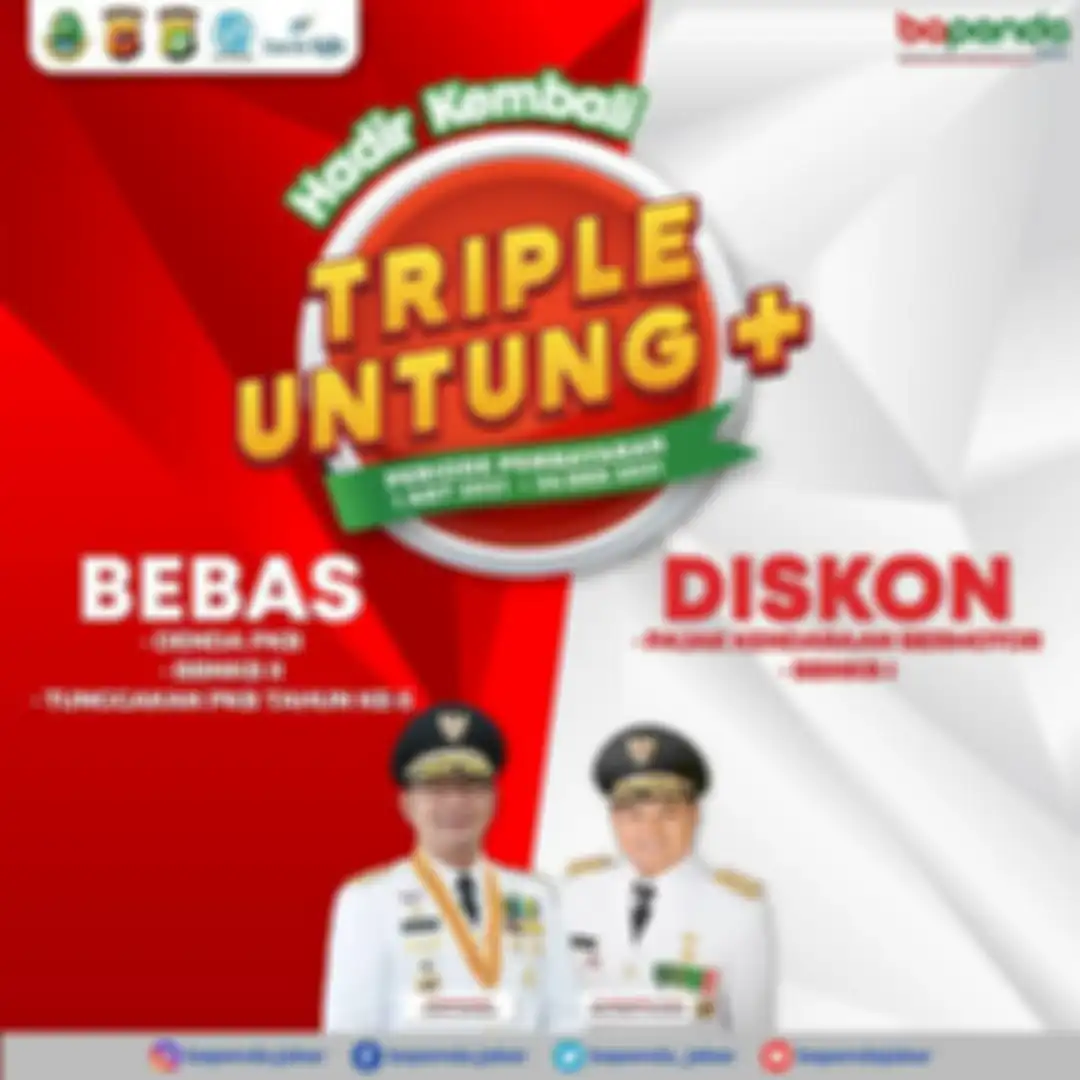 Program Triple Untung Plus banyak keringanan pajak kendaraan di Jawa Barat
