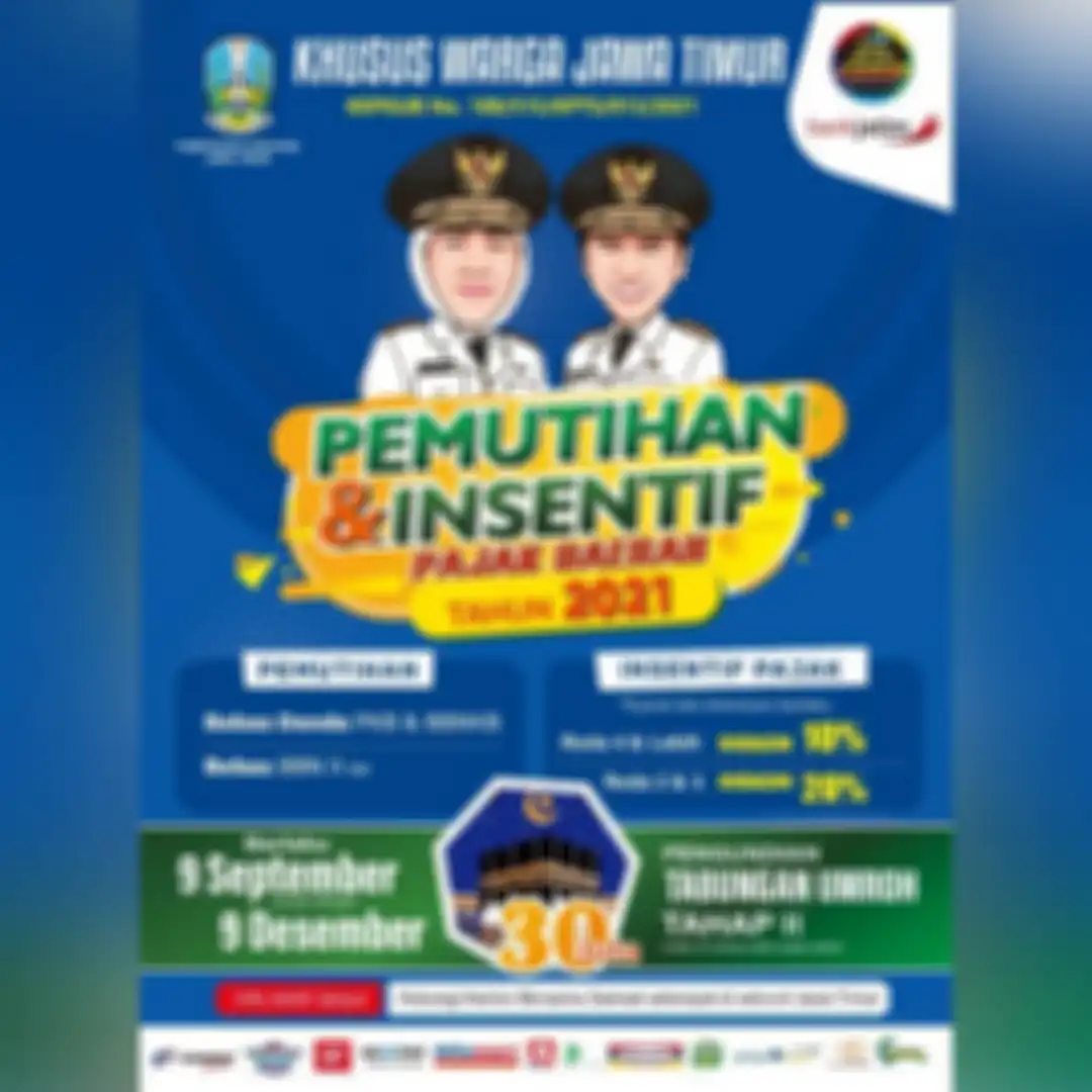 Program diskon pajak kendaraan sampai 20 persen di Jawa Timur.