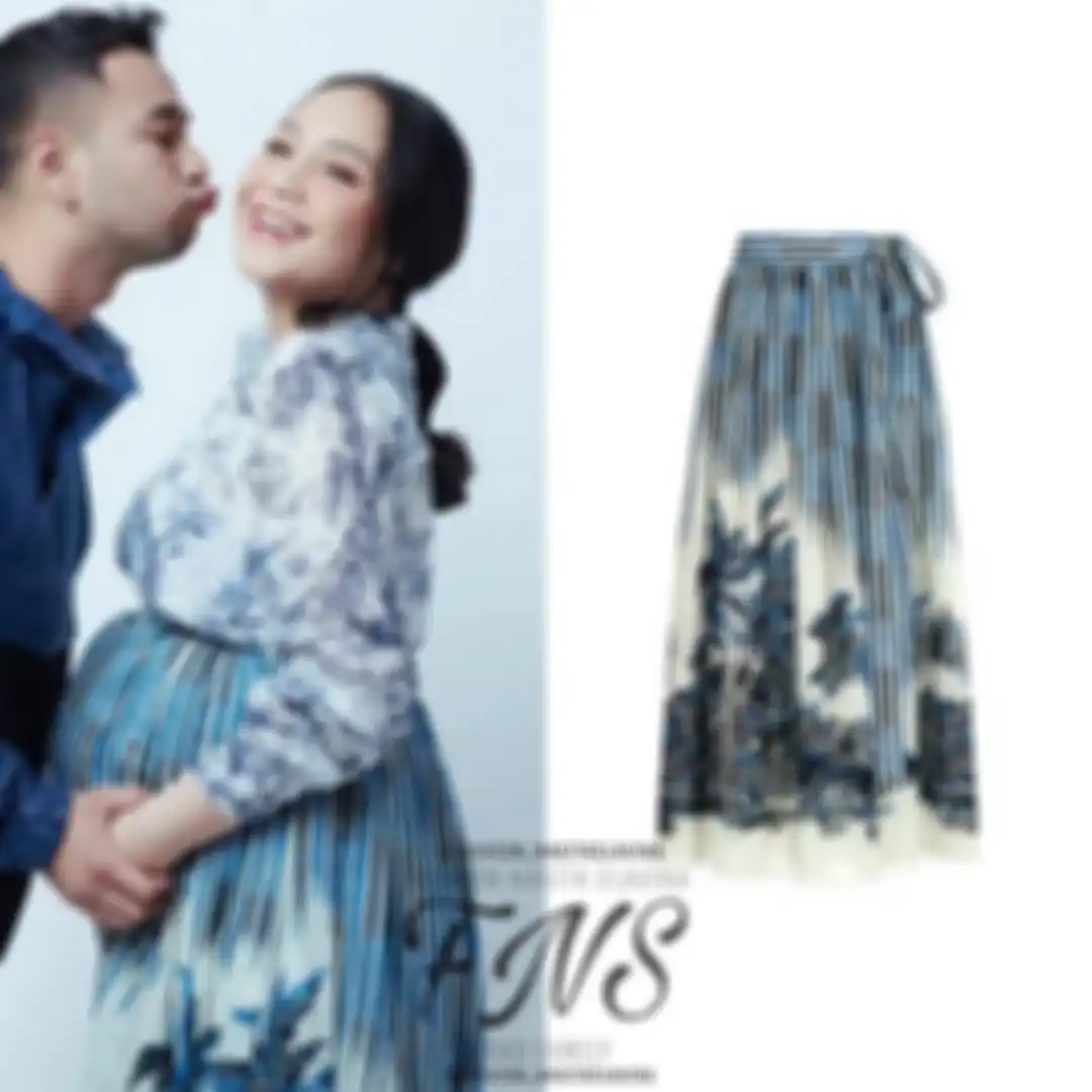 Detail rok mewah Nagita Slavina.