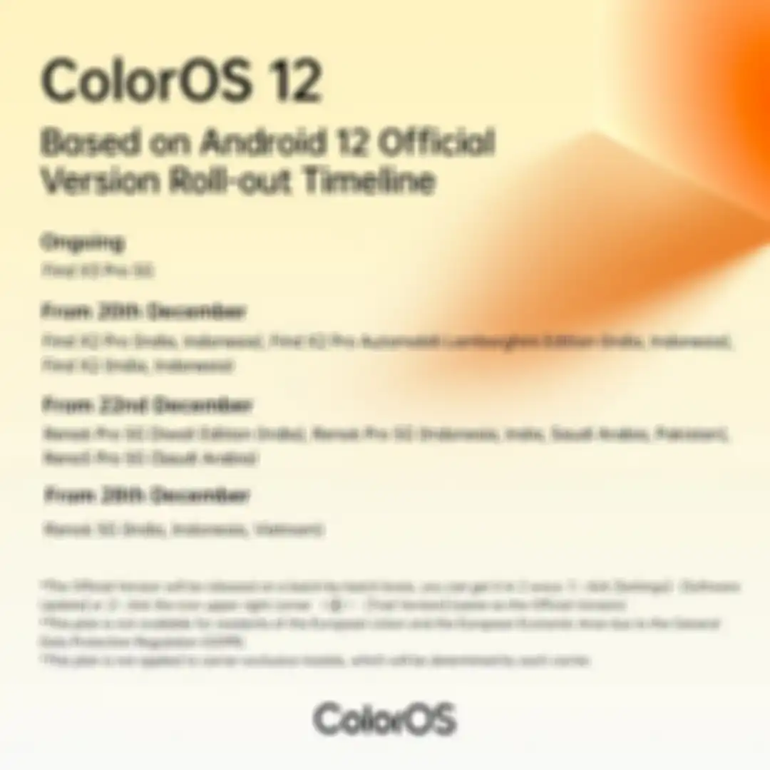 Daftar hp OPPO yang mendapat ColorOS 12.