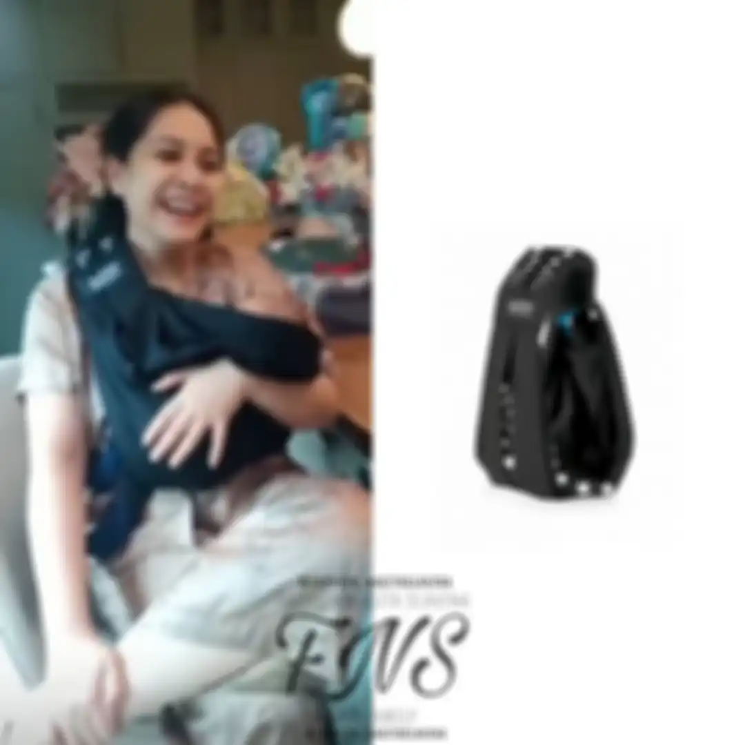Nagita Slavina kenakan gendongan bayi jutaan rupiah.
