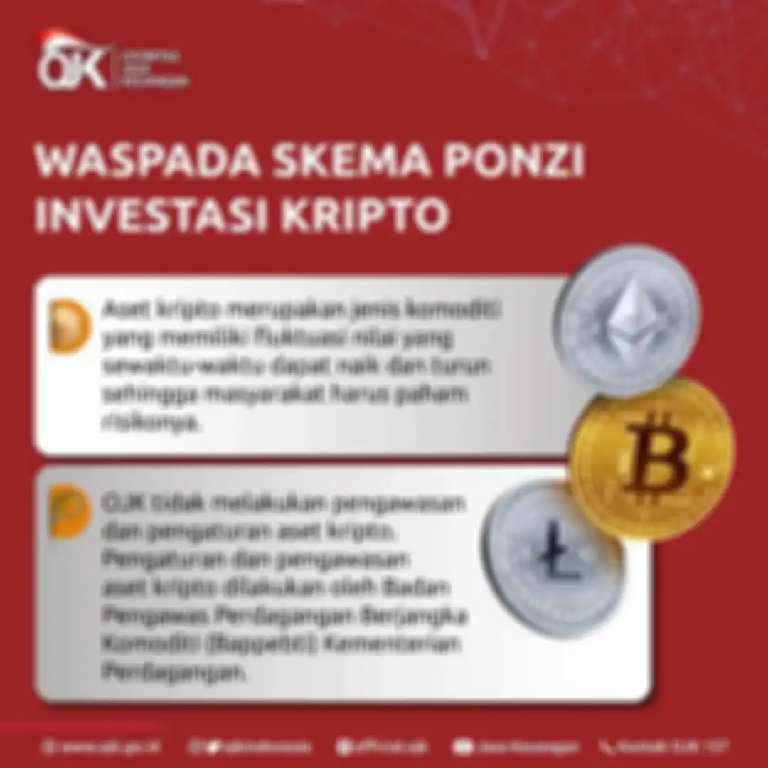 Unggahan OJK terkait investasi kripto