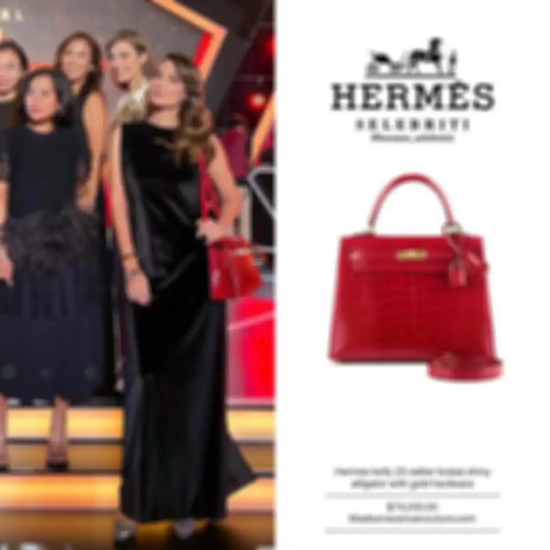 Luna Maya saat mengenakan tas mewah Hermes dengan bahan kulit buaya.