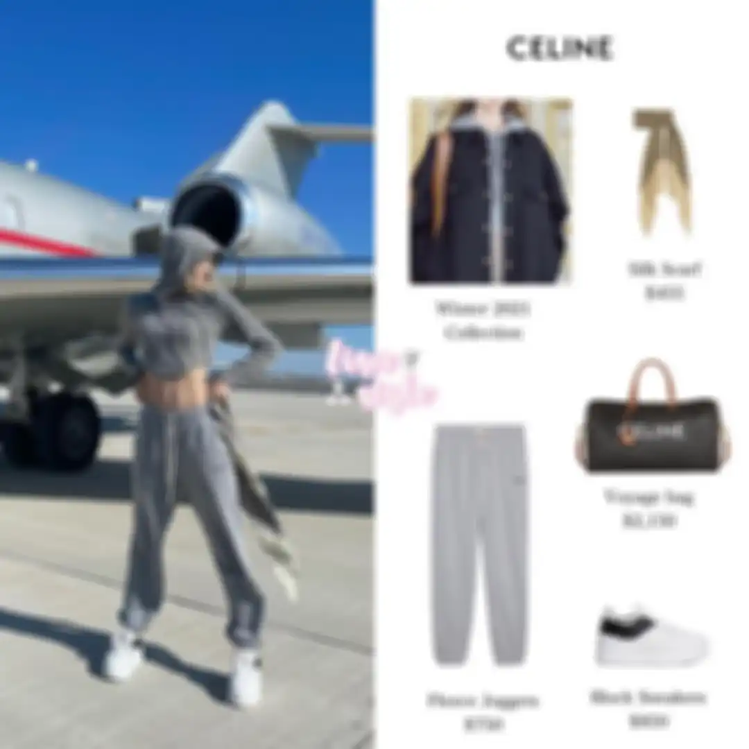 Harga outfit Lisa BLACKPINK dengan cropped hoodie dan jogger pants. 