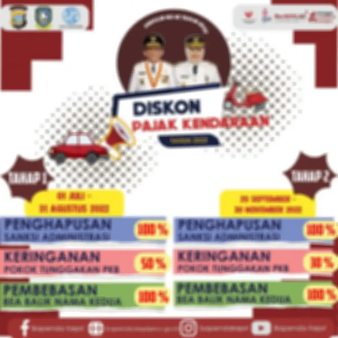 Program pemutihan pajak kendaraan di Kepri, diskon 50 persen untuk pokok tunggakan PKB.