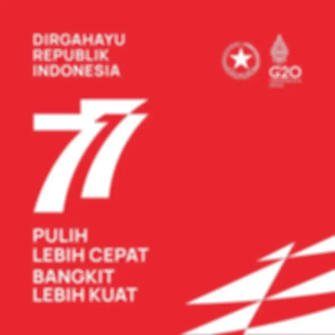 Logo Kemerdekaan RI ke-77 tahun.