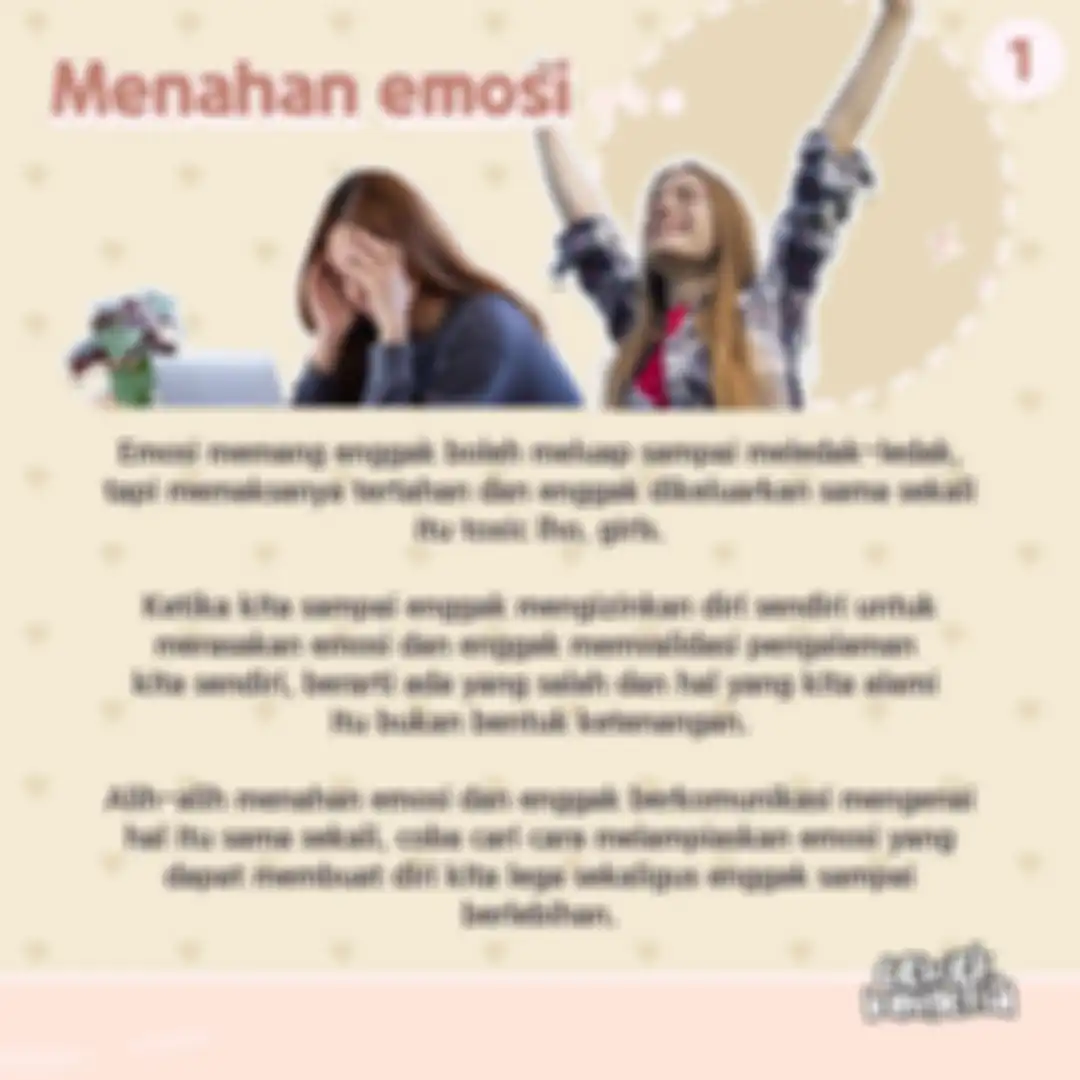 Menahan emosi itu kebiasaan toxic