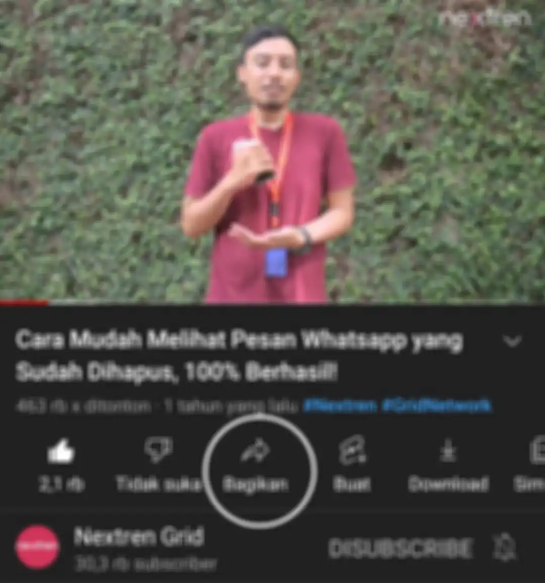 Tutorial salin link sebelum download video YouTube tanpa aplikasi.