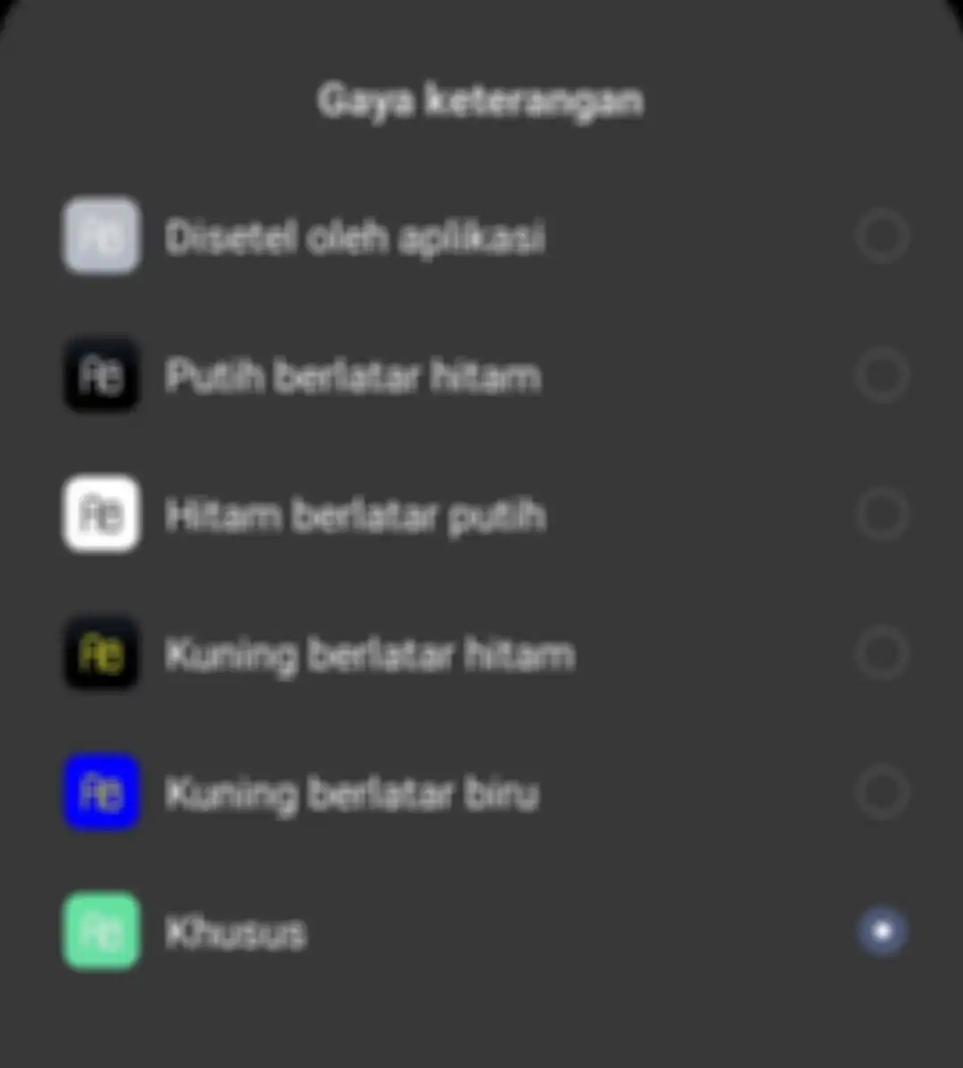 Merubah tampilan warna subtitle 