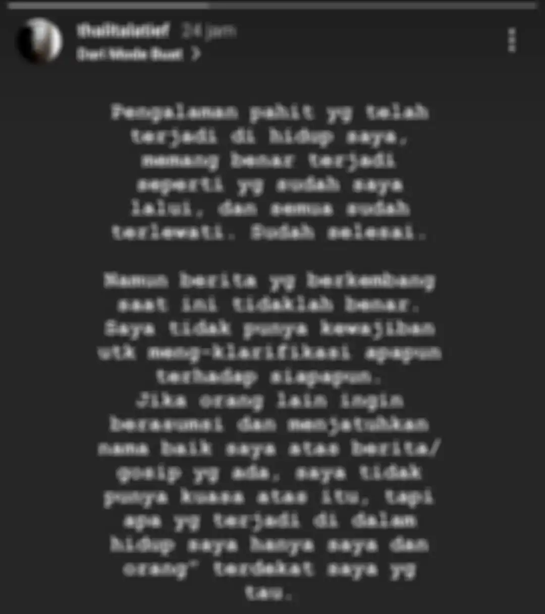 Thalita Latief buka suara atas tuduhan miring dirinya menjalin hubungan dengan suami orang.