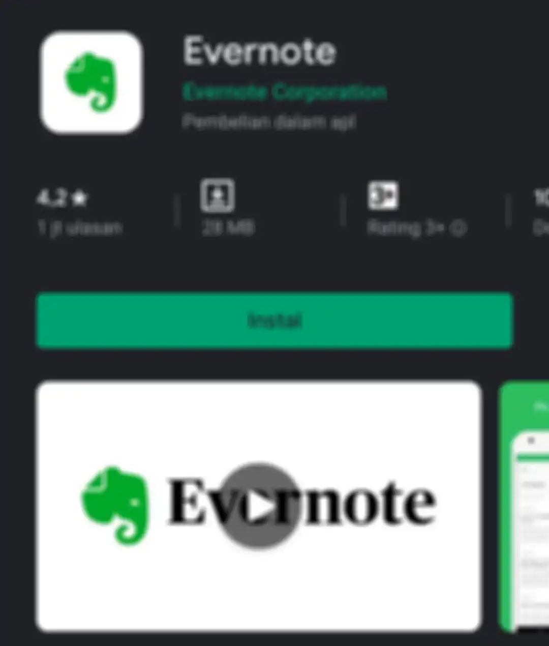 Aplikasi Evernote
