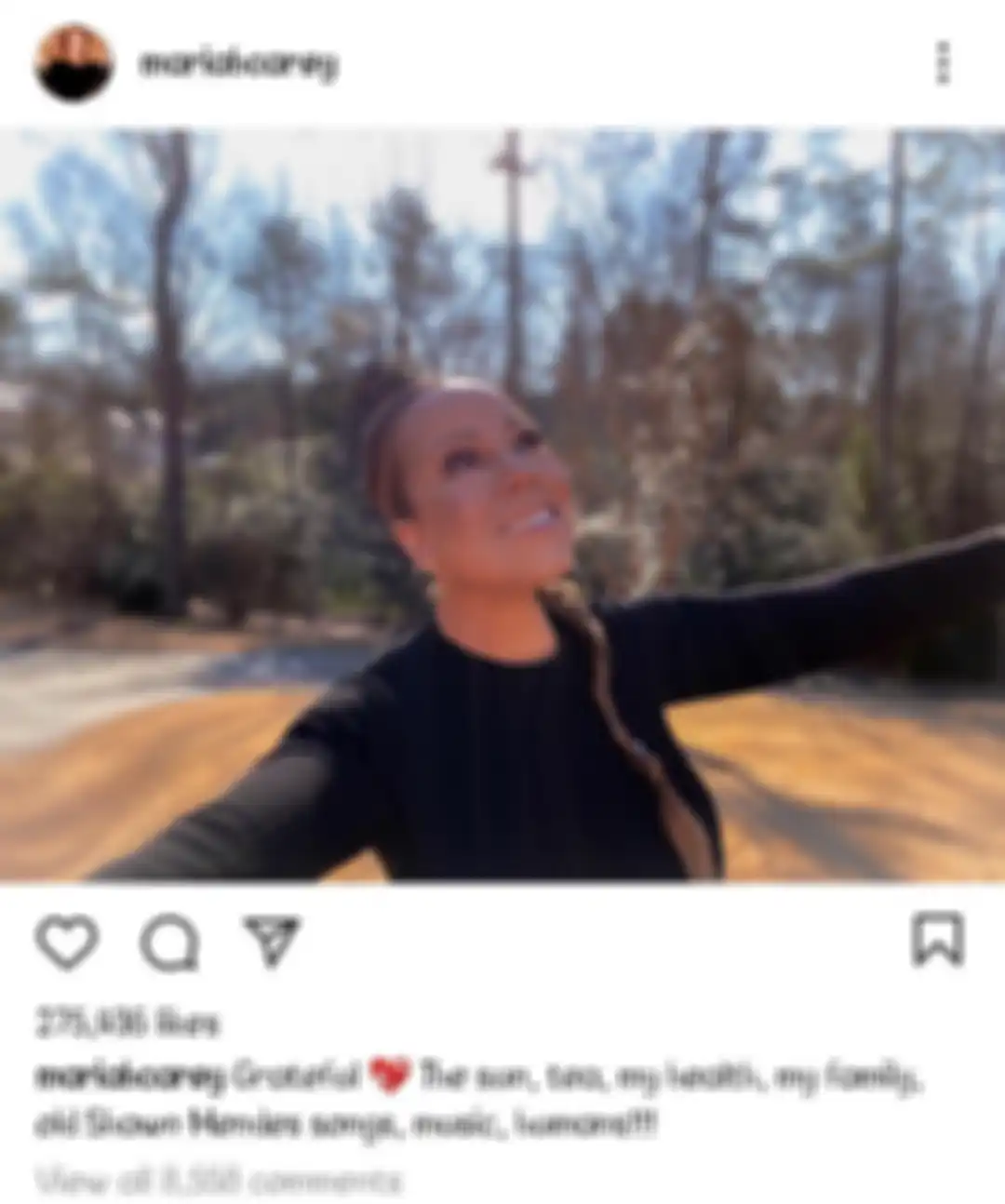 postingan Mariah Carey