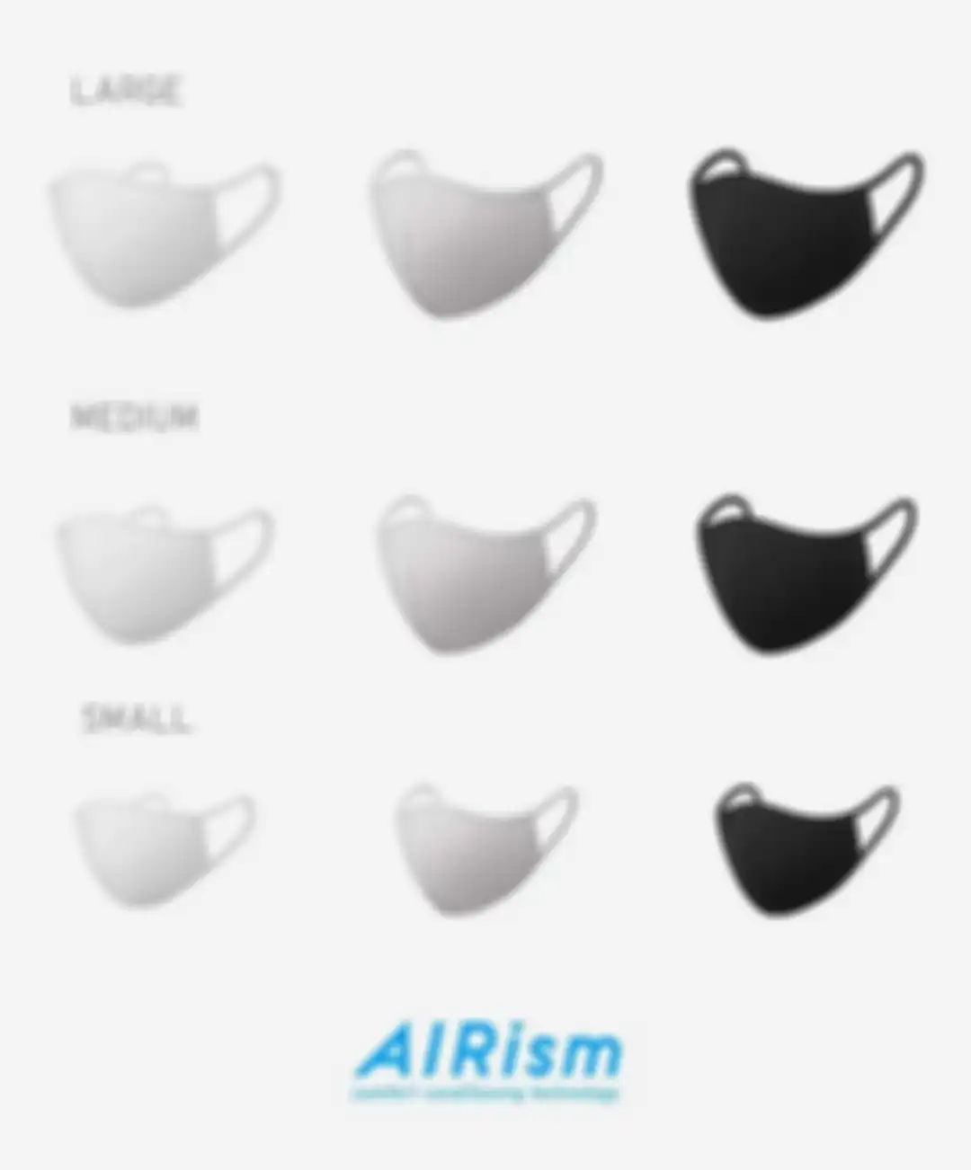 Tiga ukuran AIRism Mask