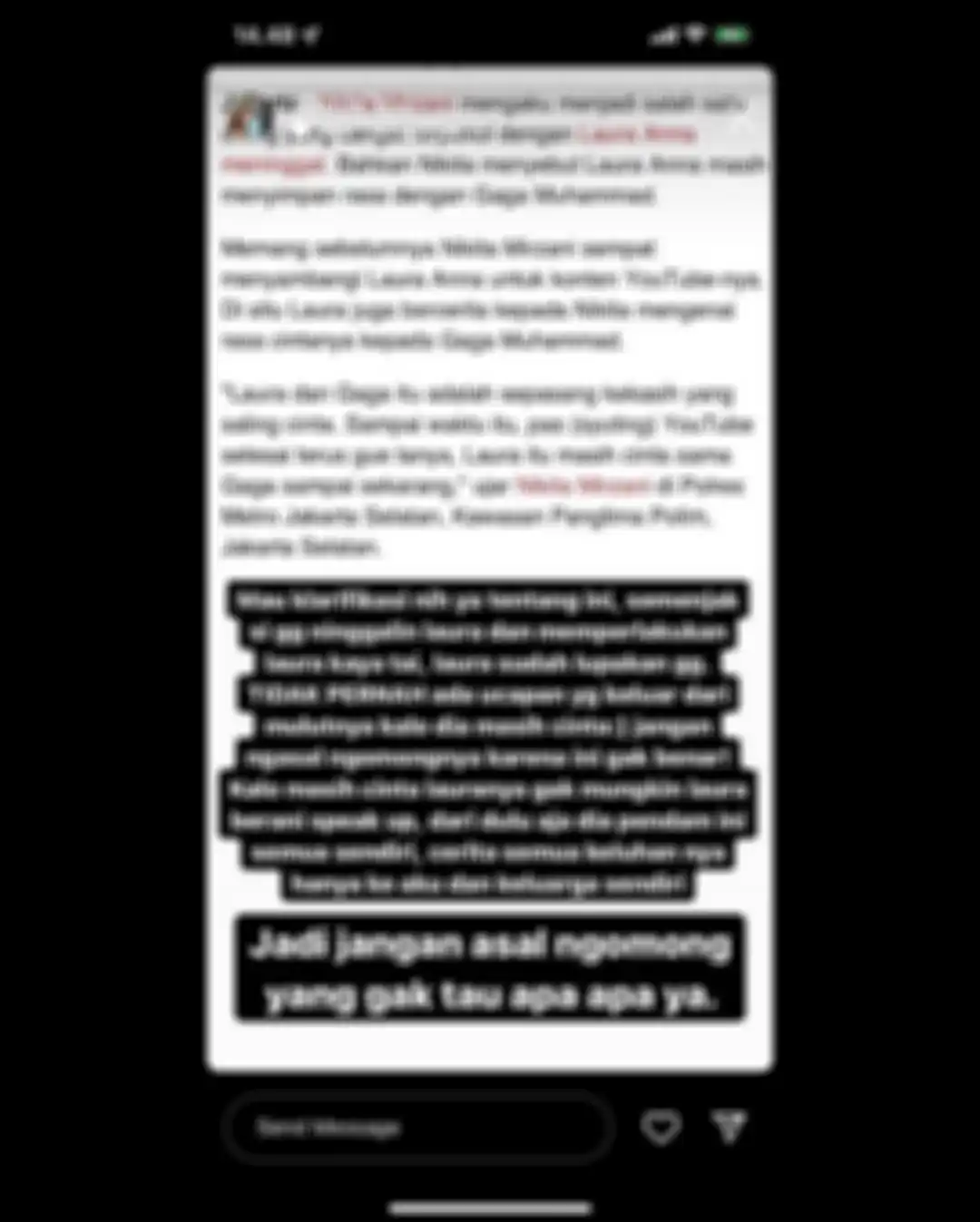 Kakak mendiang Laura Anna, Greta Irene geram melihat pernyataan Nikita Mirzani di pemberitaan media online viral. 