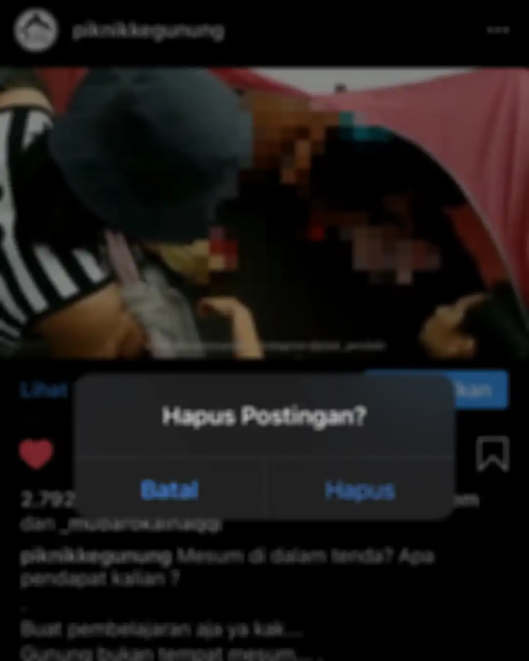 Viral Tersebar Video Penggerebekan Pasangan Mesum dan Setengah Telanjang dalam Tenda Saat Naik Gunung, Musisi Fiersa Besari Ikut Angkat Suara Semprot Pelaku Perekaman: Selimut Ditarik Paksa, Itu Jauh Lebih Salah!