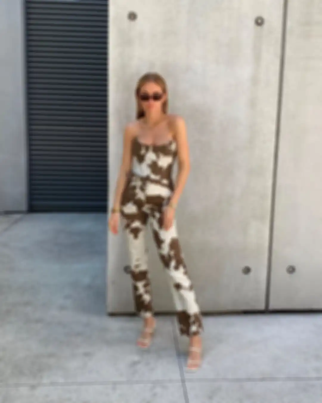 Cow print jumpsuit