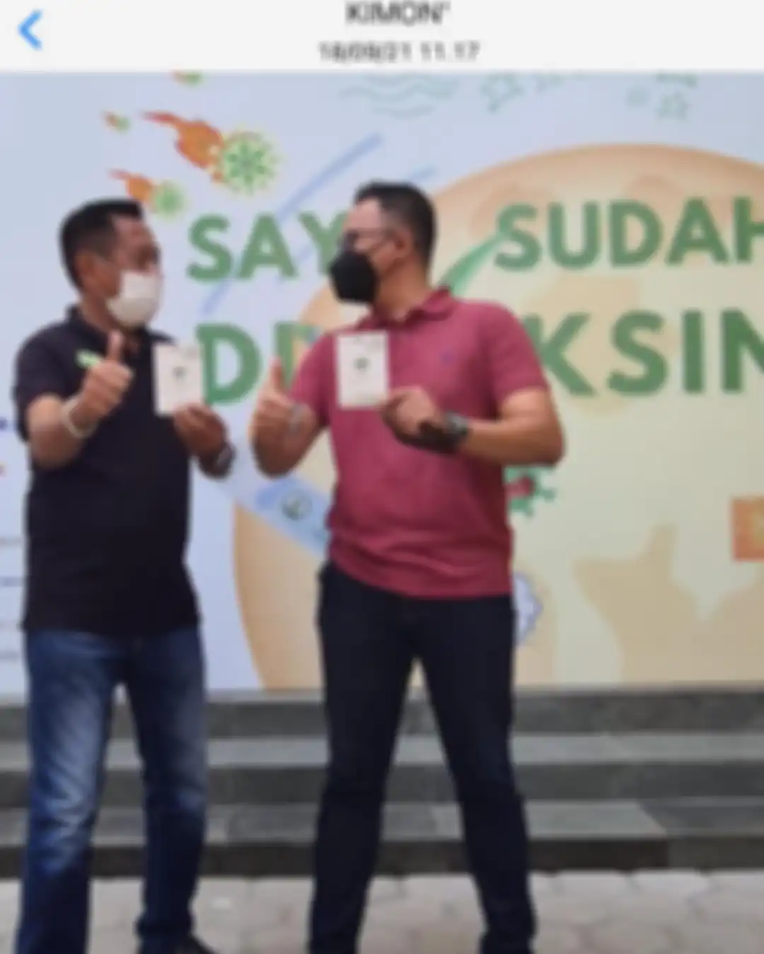 Jika dilihat di foto Tukul Arwana divaksin, sang komedian mendapat vaksin Covid-19 dosis pertama sekitar lima hari yang lalu. 