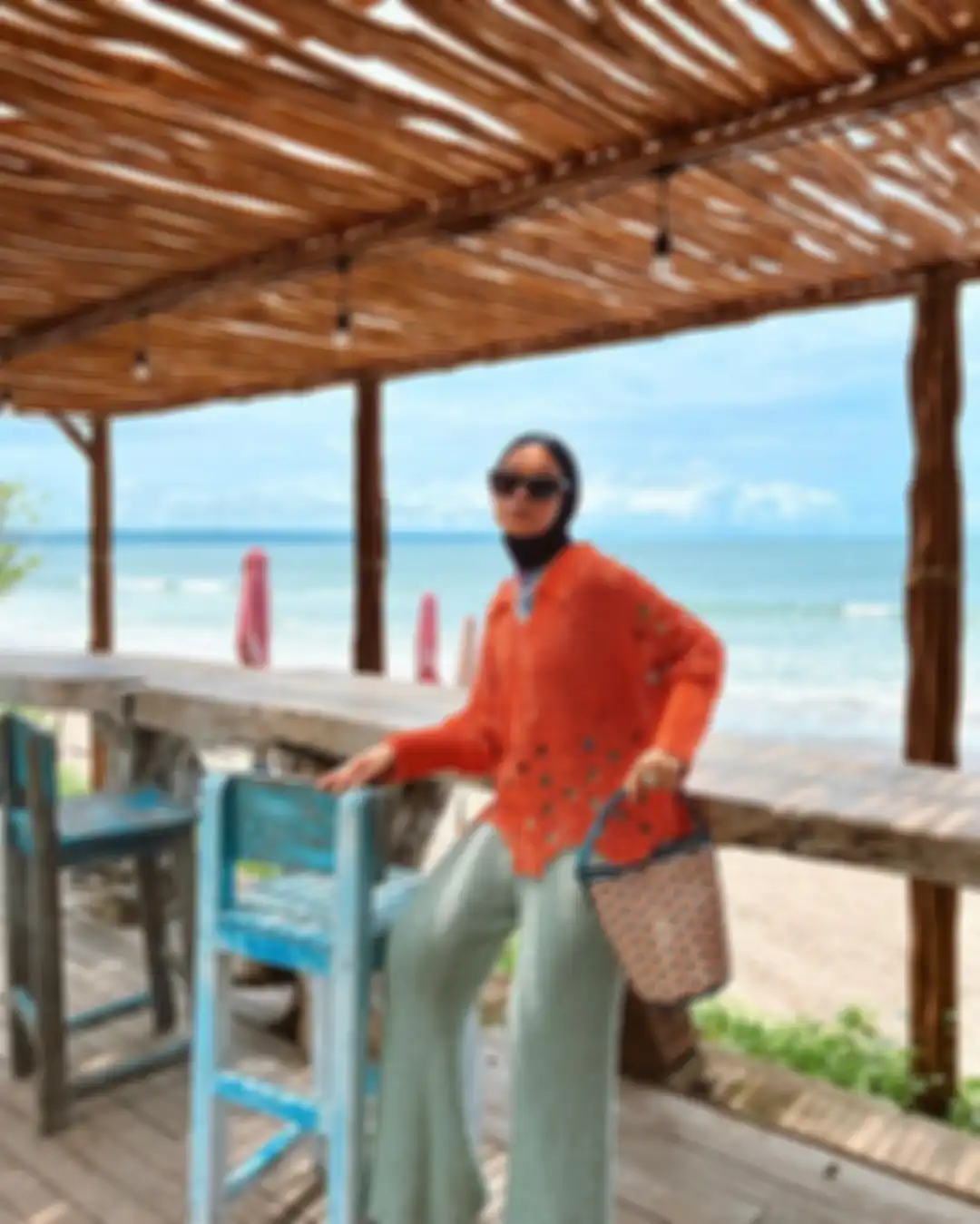 Outfit hijab liburan ke Bali