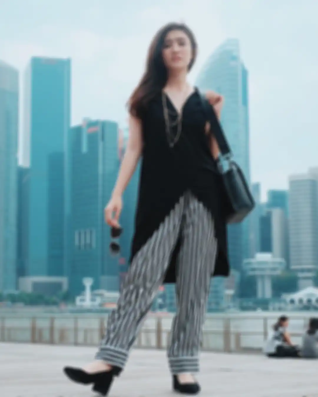 Mix and Match outfit stripes ala Febby Rastanty
