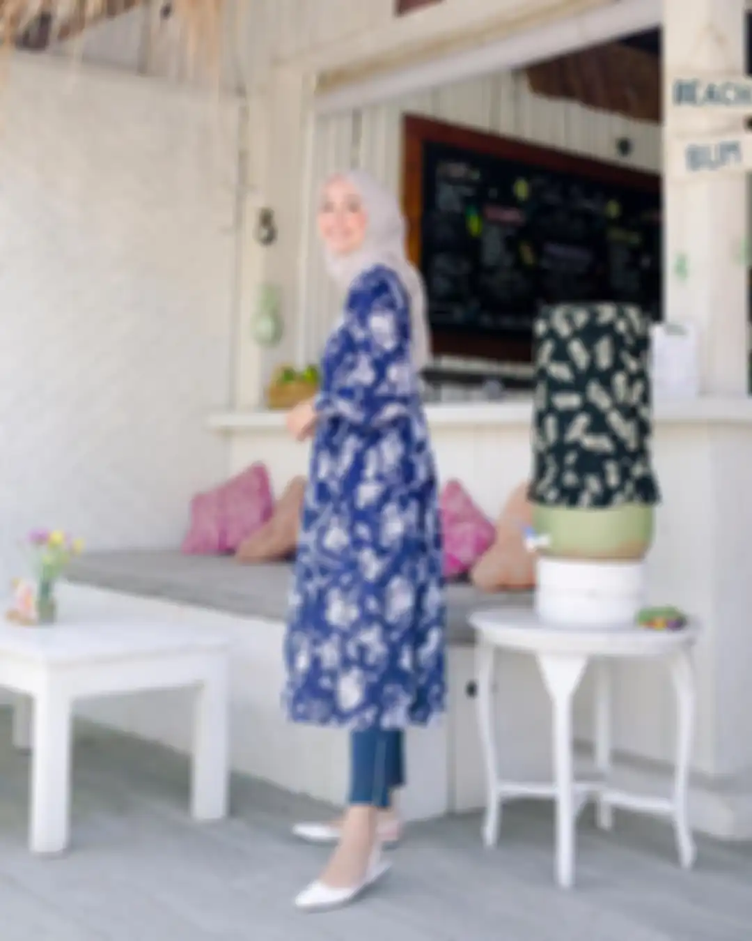 Tunik motif floral