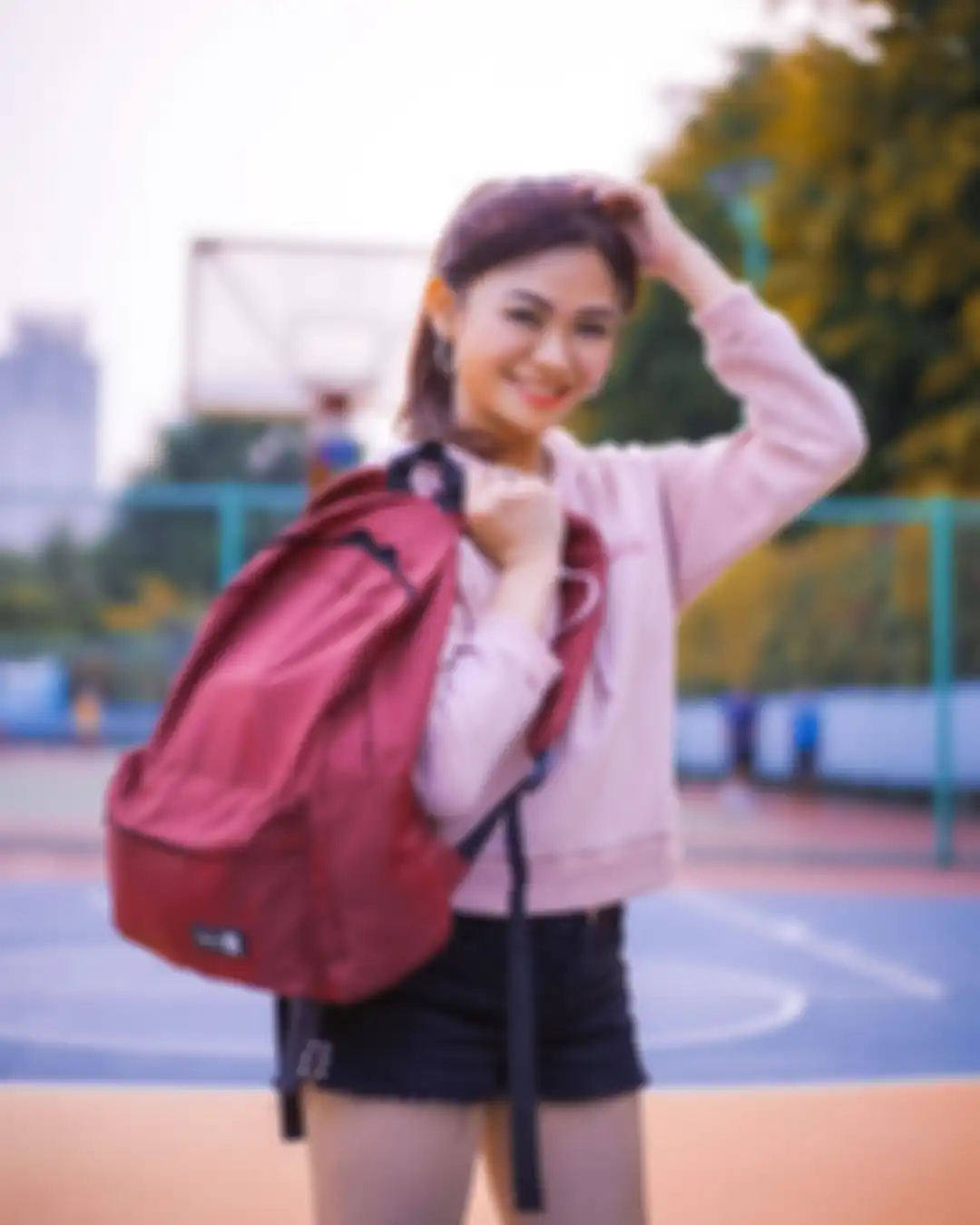 Puspa Dewi tampil sporty