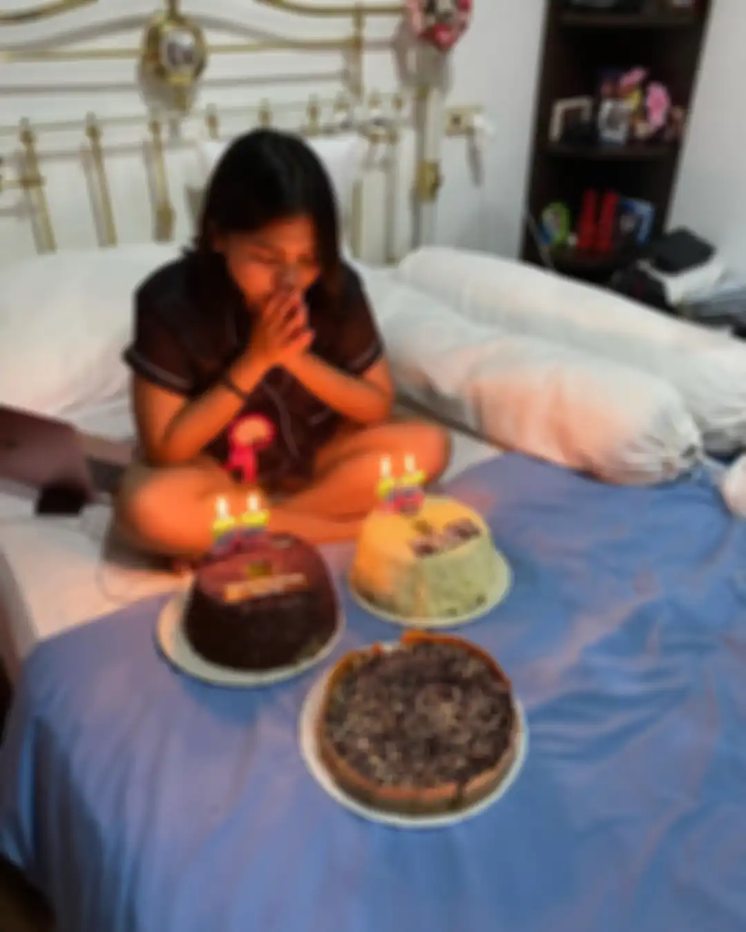 Ulang tahun Felicia Hutapea yang terlihat sederhana.