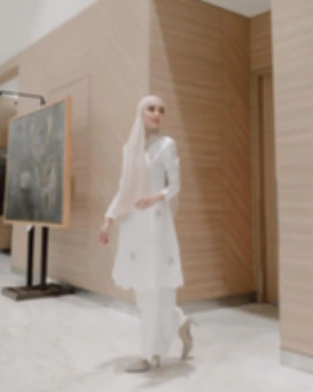 Model tunik buat lebaran ala Hamidah Rachmayanti
