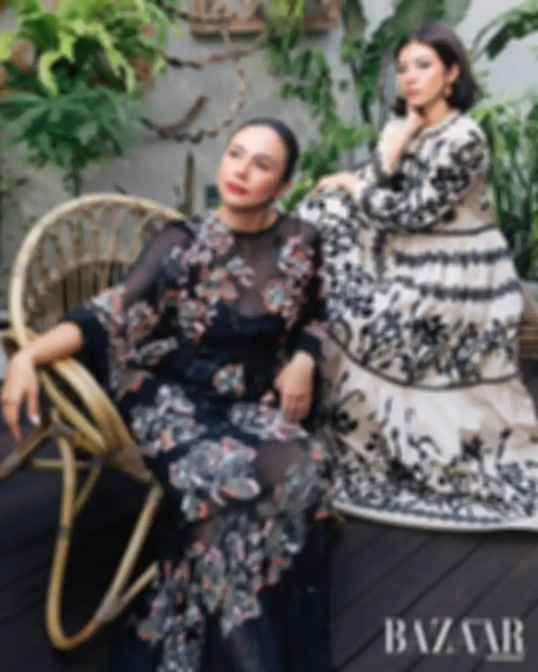 Fashion kompak Wulan Guritno dan Shalom Razade