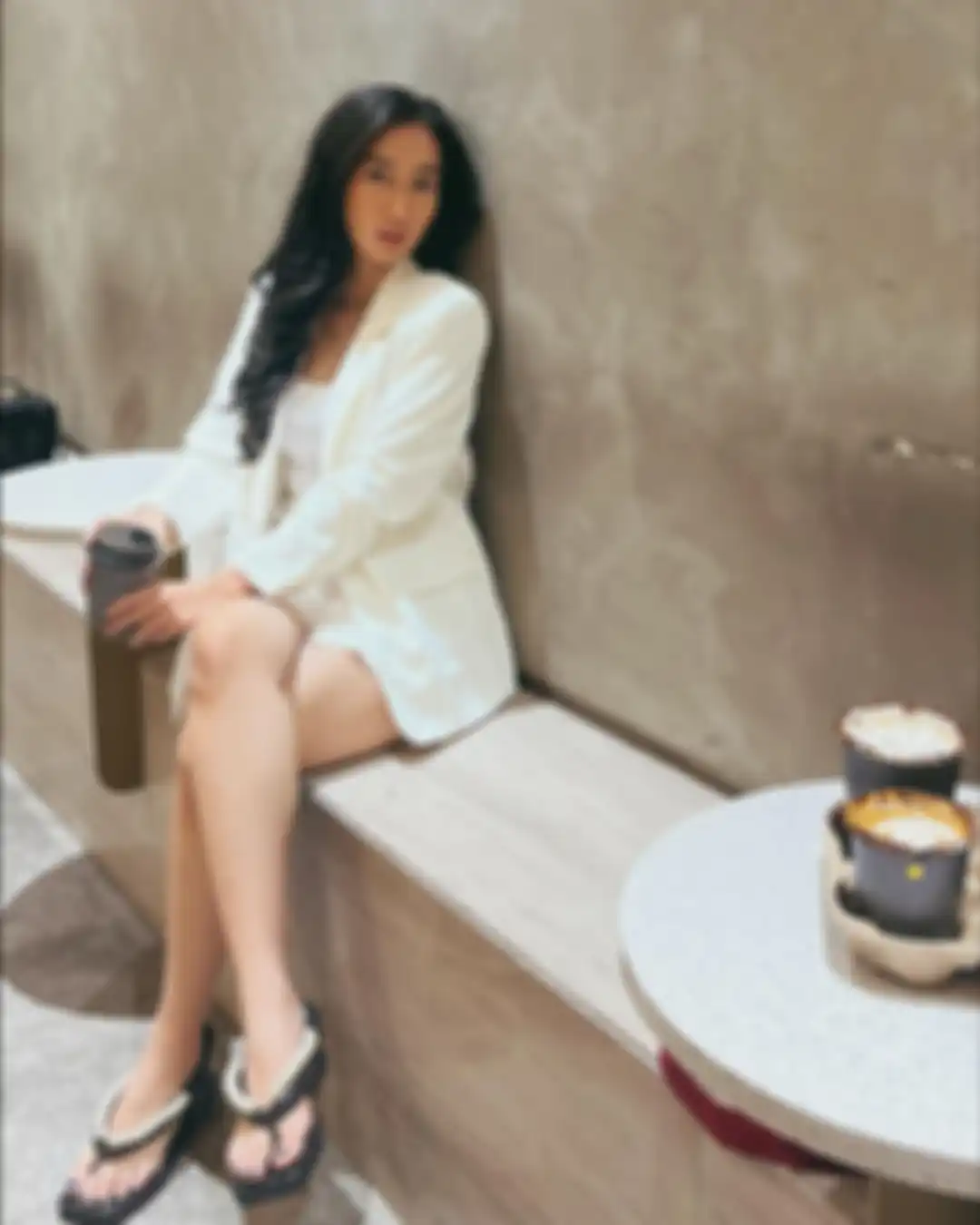 OOTD Nadiya Rawil tampil dengan blazer