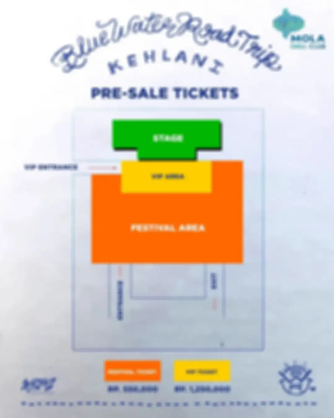 Seating plan konser Kehlani di Jakarta 2023.