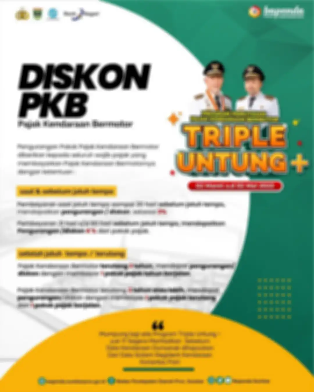 Berlaku sampai 2 Mei 2023, program pemutihan pajak kendaraan 2023 di Sumatera Barat ada macam-macam diskon.
