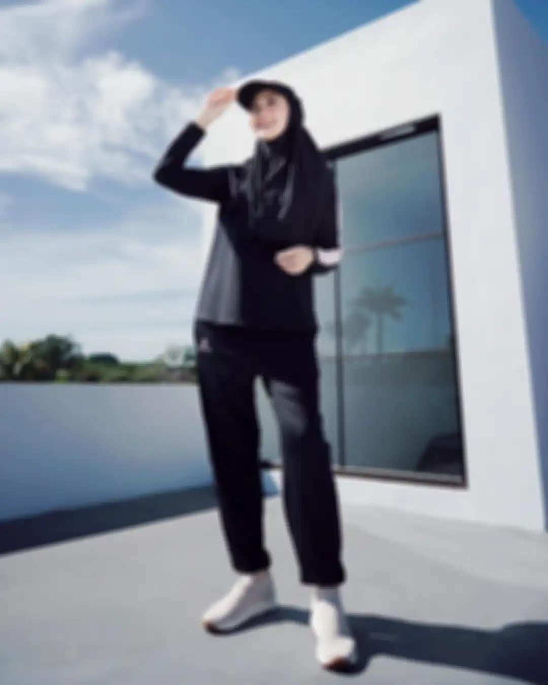 Inspirasi outfit olahraga hijab buat olahraga di GBK
