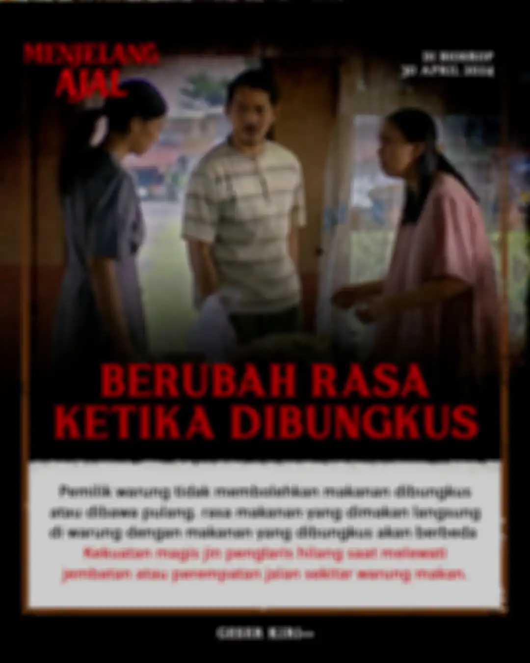 Makanan dilarang dibungkus