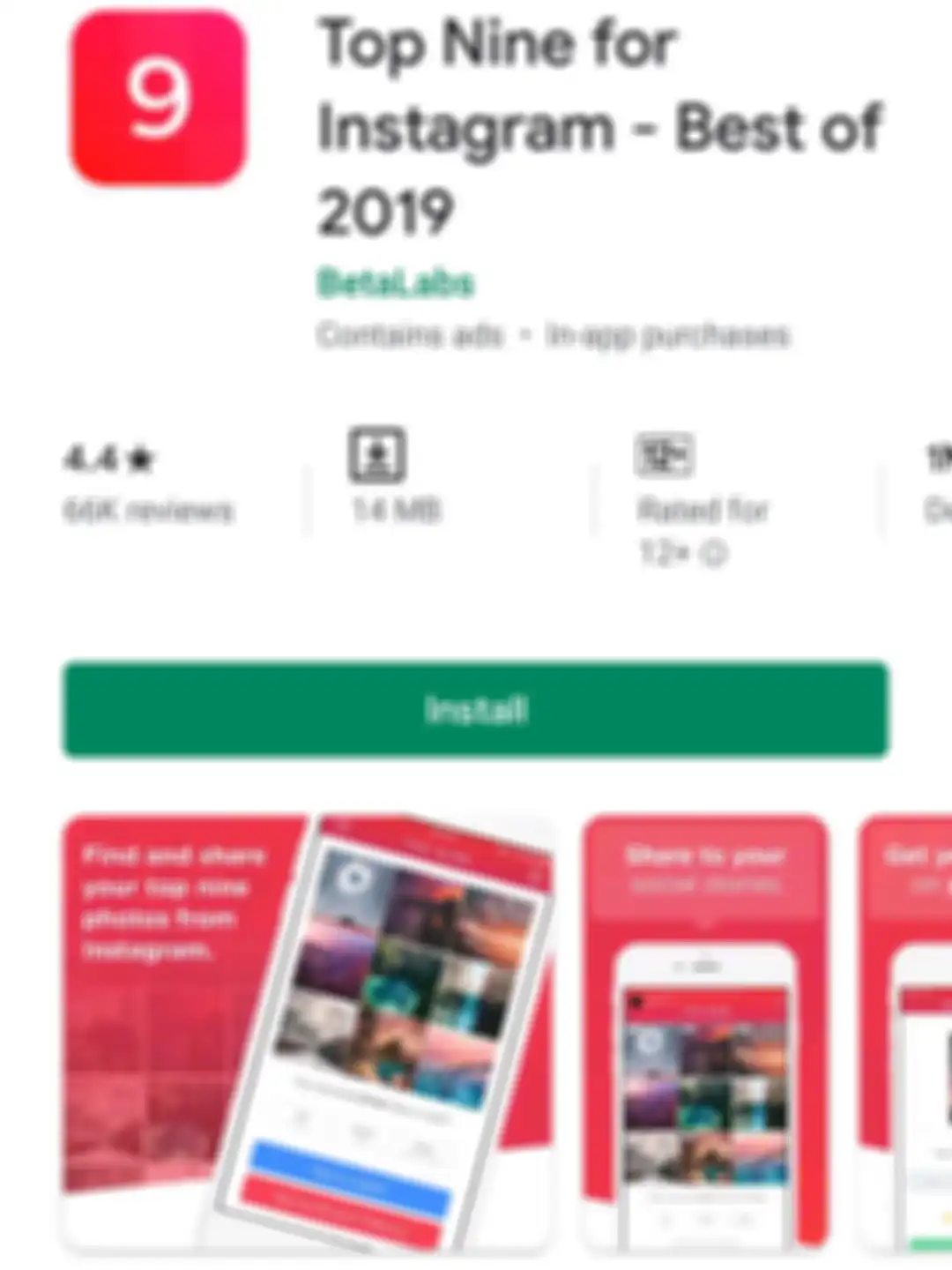 Aplikasi Top Nine for Instagram - Best of 2019