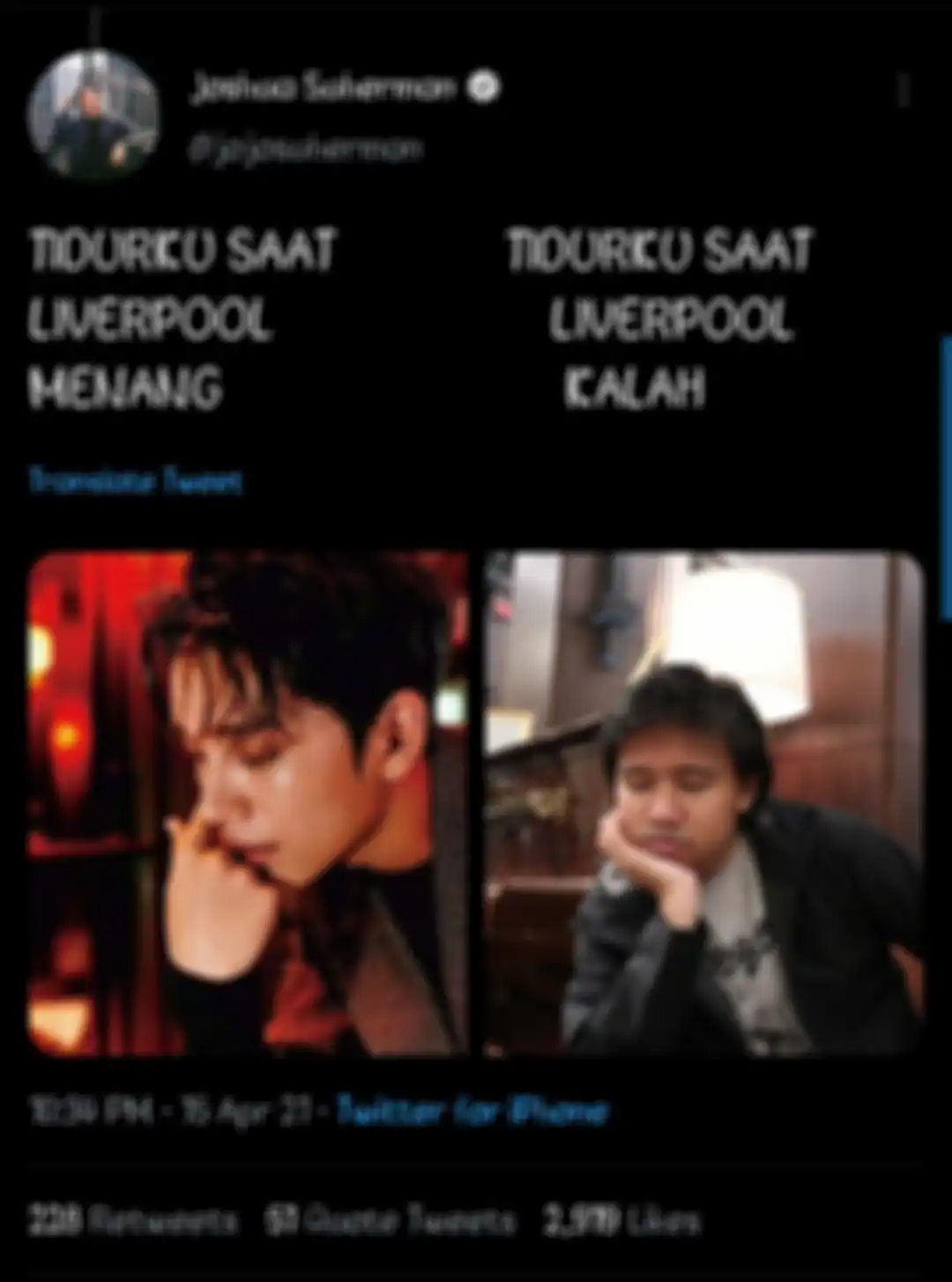 Joshua SEVENTEEN dan Joshua Suherman