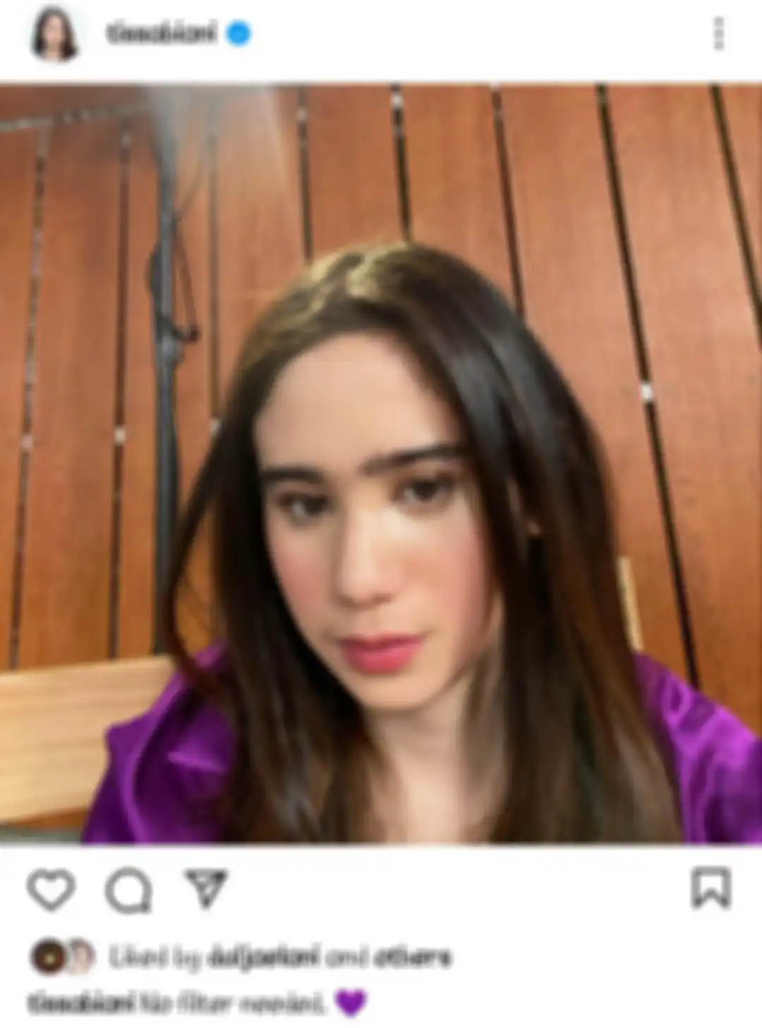 Postingan instagram Tissa Biani