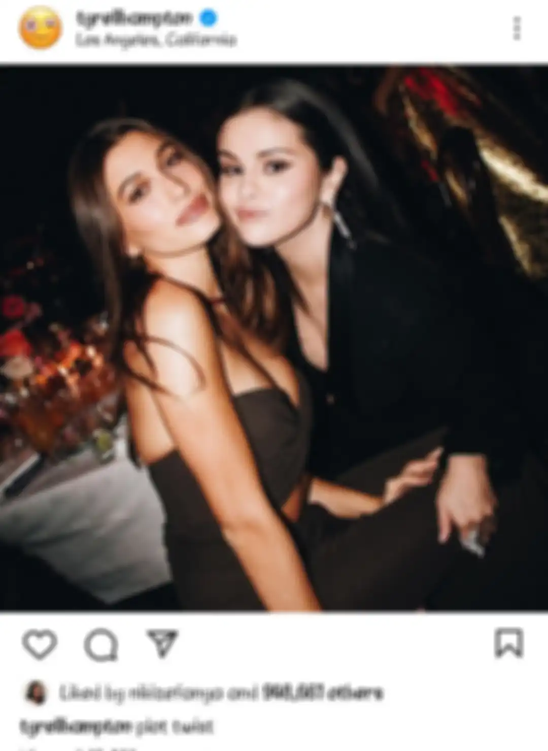 Selena Gomez dan Hailey Baldwin 