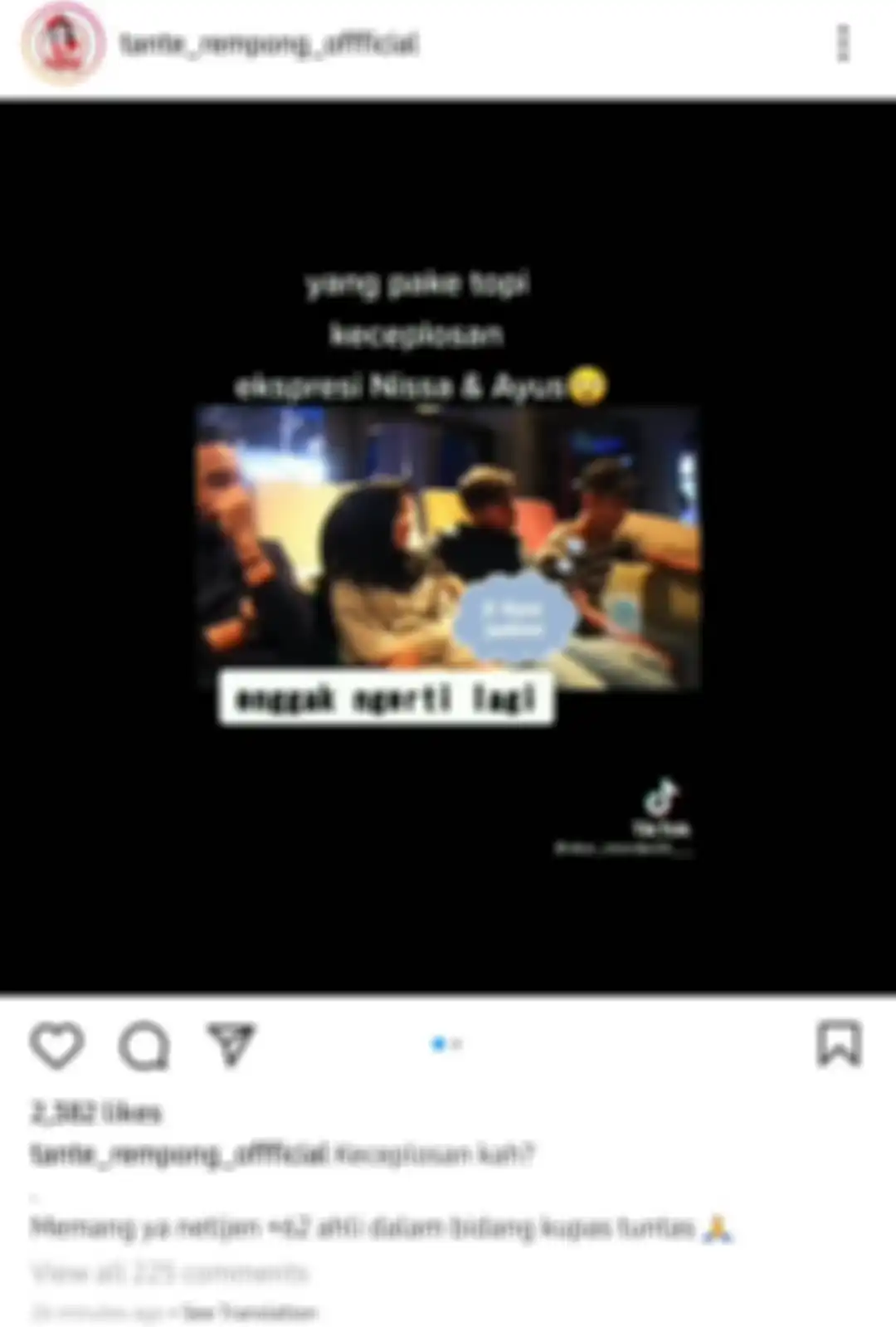 Akun Instagram @tante_rempong_official mengunggah cuplikan wawancara Sabyan Gambus di masa lalu.