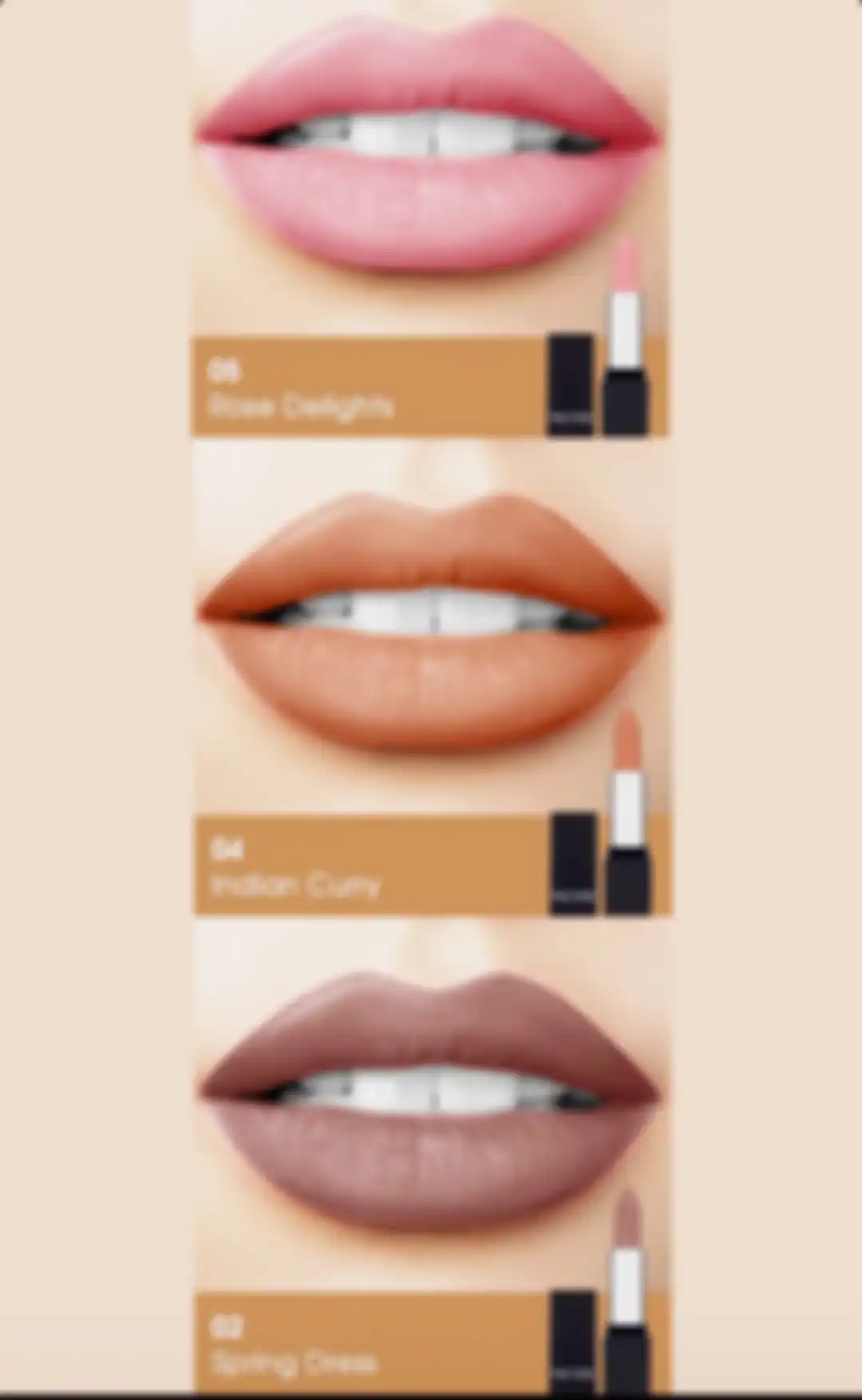 Shade warna NOTE Cosmetics Mattever Lipstick