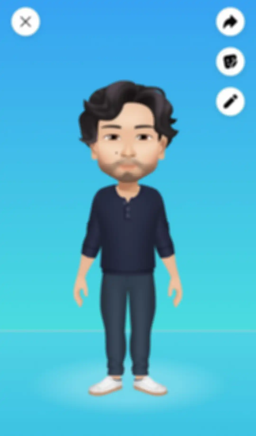 Contoh Avatar Facebook yang sudah selesai dibuat.