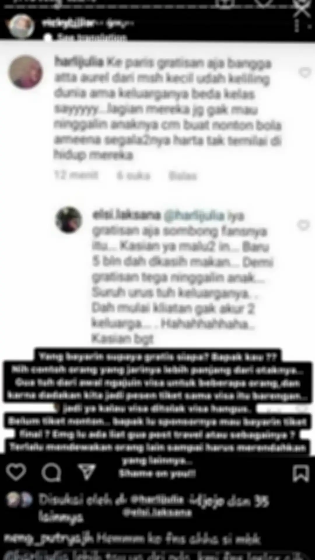 Postingan Rizky Billar balas cibiran netizen tentang kepergiannya ke Paris untuk nonton bola
