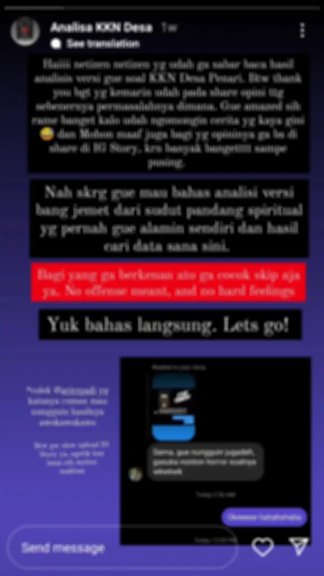 Permulaan analisa film KKN di Desa Penari
