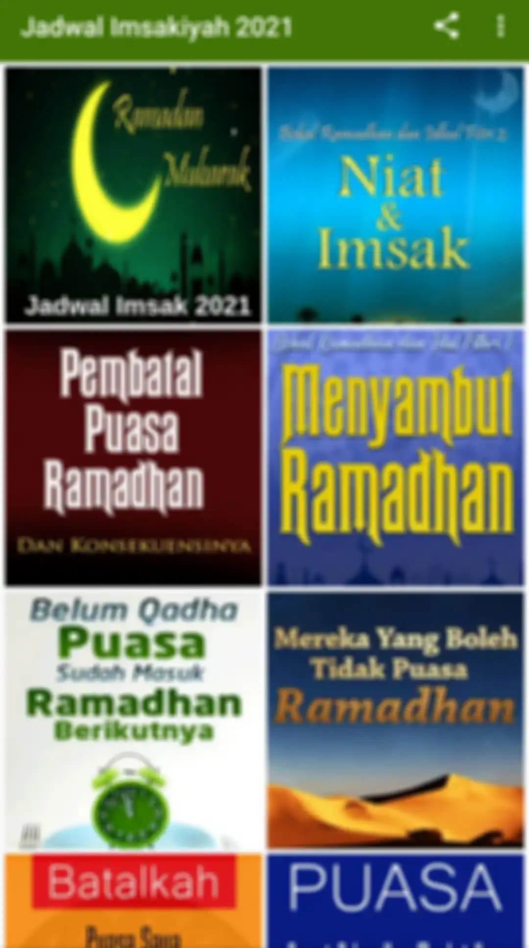 Aplikasi Jadwal Imsakiyah 2021 untuk melihat jadwal puasa.