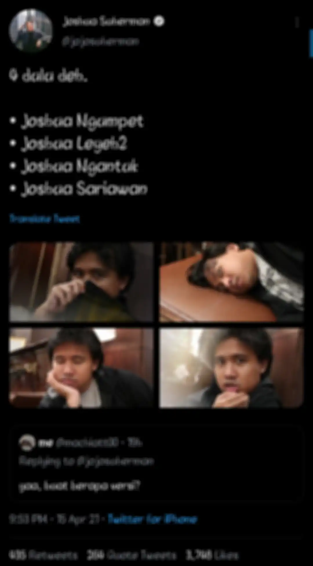 Joshua SEVENTEEN dan Joshua Suherman