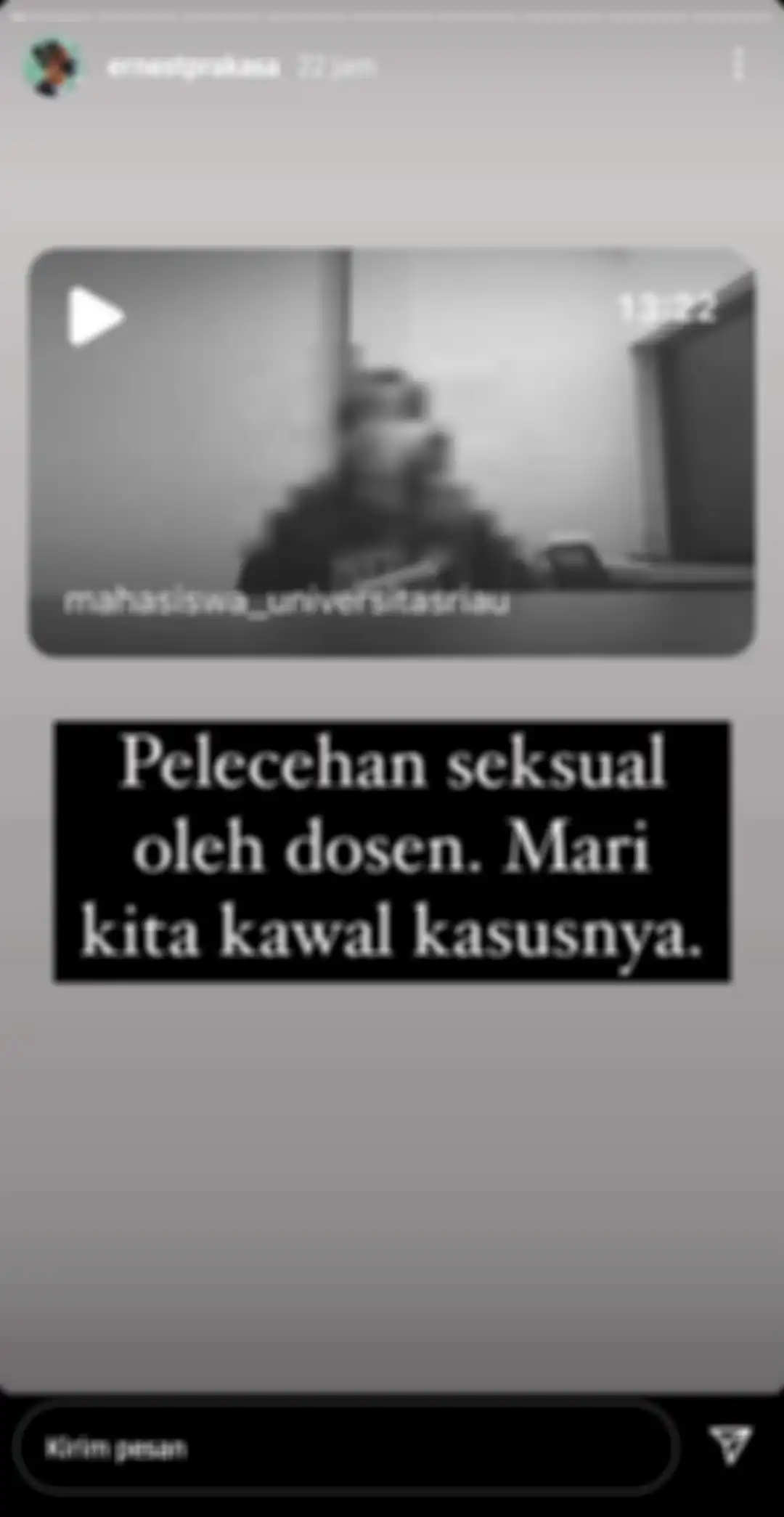 InstaStory Ernest Prakasa