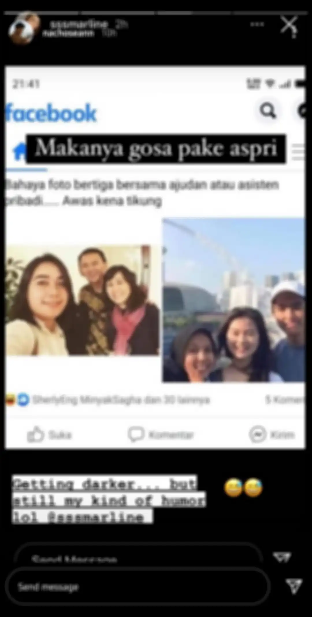 Postingan Nicholas Sean