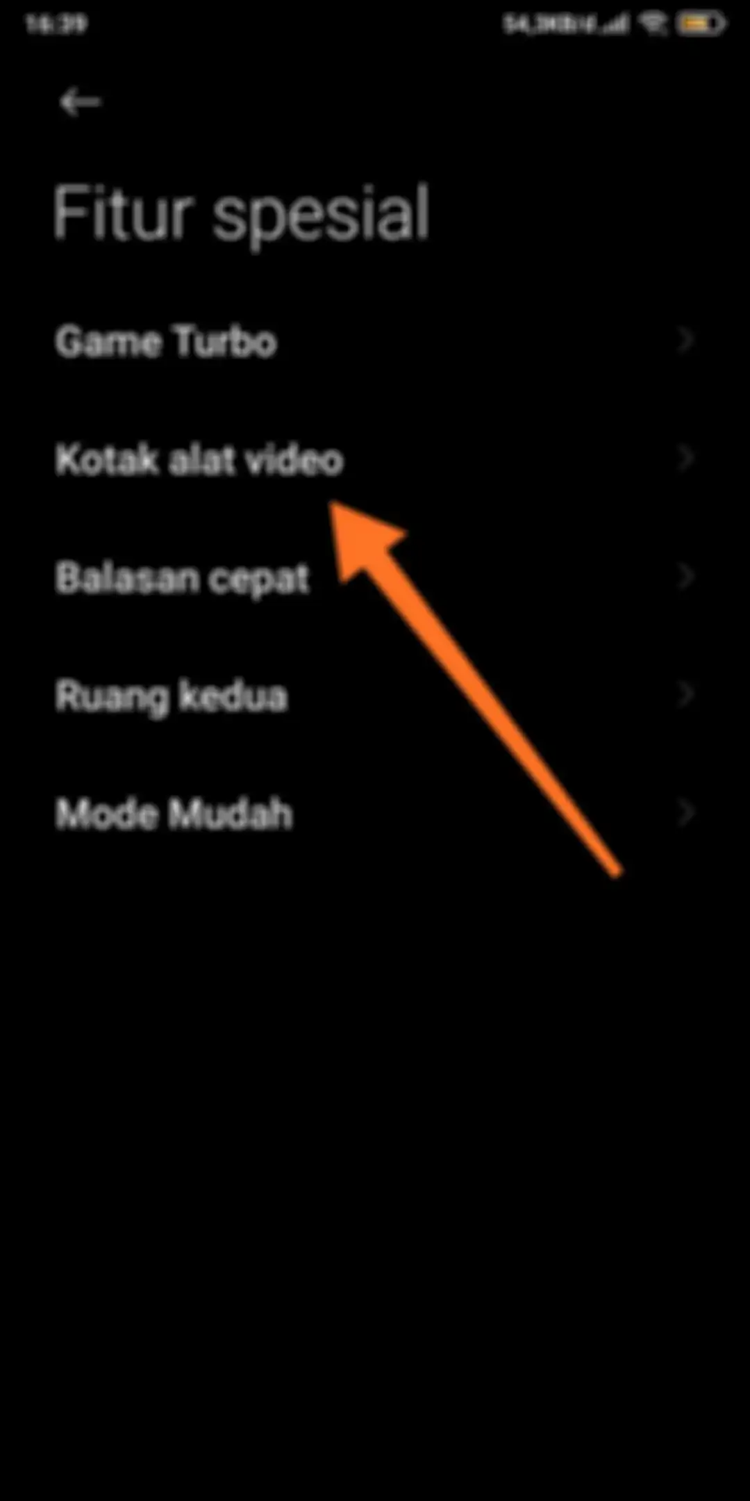 Fitur spesial Kotak Alat Video MIUI
