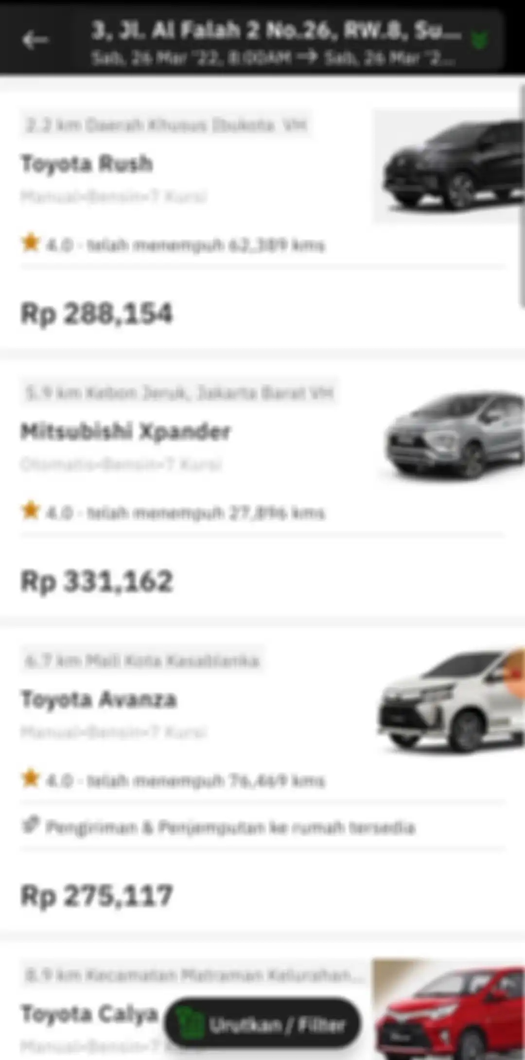 Cara sewa mobil online di aplikasi Zoomcar