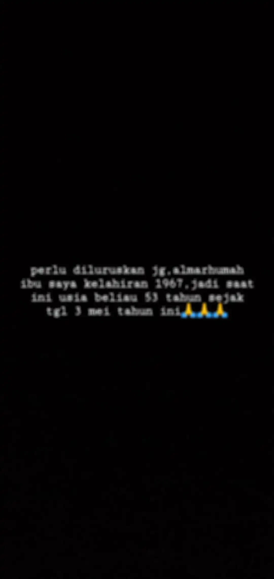 Ungkapan duka Dio Hambiah 