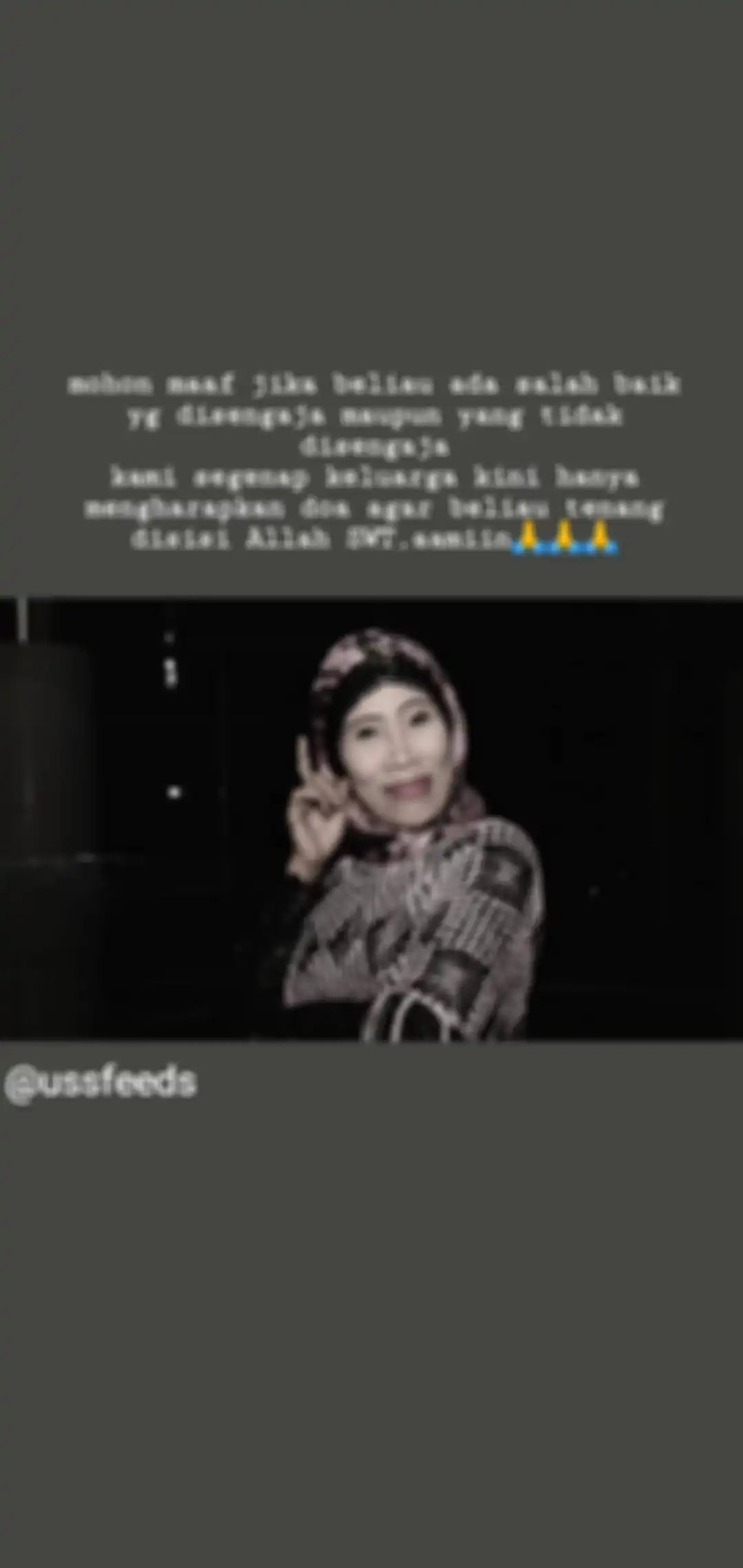 Ungkapan duka Dio Hambiah 
